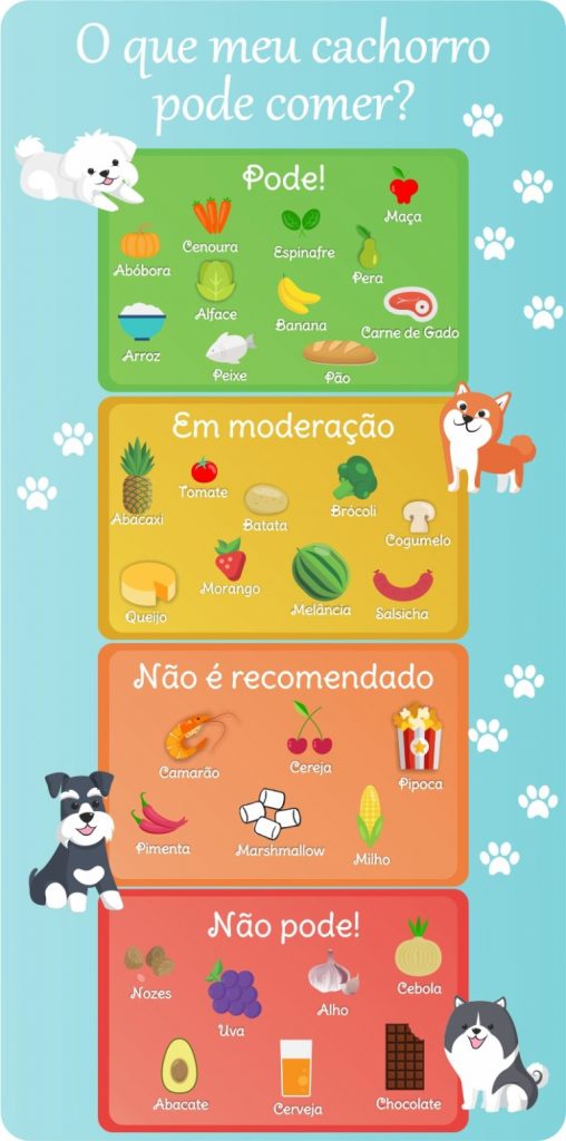 Lista de Petiscos Permitidos e Proibidos